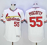 St. Louis Cardinals #55 Stephen Piscotty White 2016 Flexbase Collection Cooperstown Stitched Baseball Jersey,baseball caps,new era cap wholesale,wholesale hats